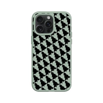 iPhone 15 Pro Max SolidSuit 鼠尾草綠 - JOCR - Forest Black & White