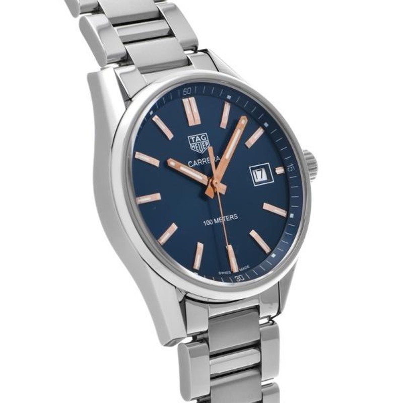 中古 タグホイヤー TAG HEUER カレラ クォーツ WAR1112.BA0601 ブルー 