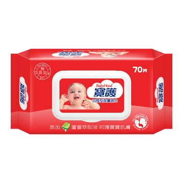 寶護  潔膚濕紙巾-加厚型-蓋-紅-70抽