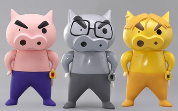 《蠟筆小新》＼酷炫到貨／🇯🇵25CM  三隻不理不理左衛門收藏公仔