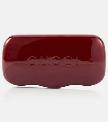 Gucci Faux pearl-embellished cat-eye sunglasses