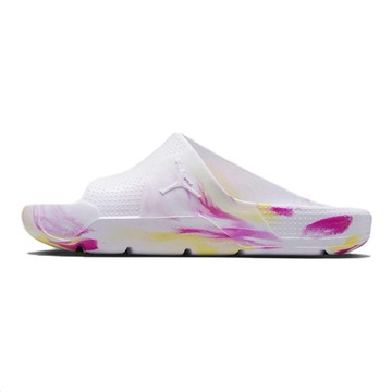JORDAN POST SLIDE GS WHITE FUCHSIA MARBLED