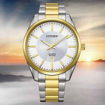 CITIZEN 星辰 GENTS 簡約時尚 大三針 石英男錶 BI1036-57A