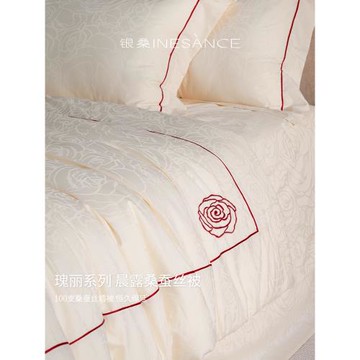 銀桑被子蠶絲被夏涼被空調被桐鄉純手工子母被絲棉被喜被芯結婚被