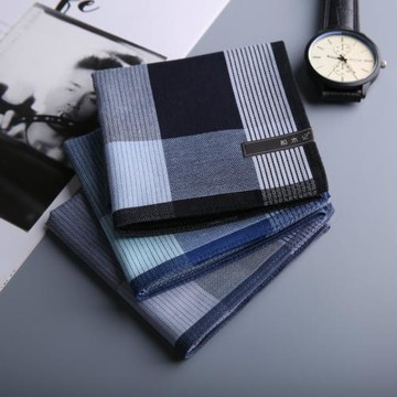 和木記Leslie純棉男士手帕吸水擦汗復古老式手絹隨身手絹生日禮物