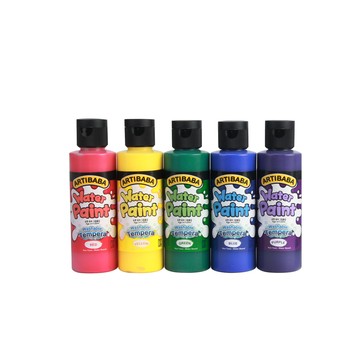 Artibaba 幼兒水彩顏料  5色  120ml  750g