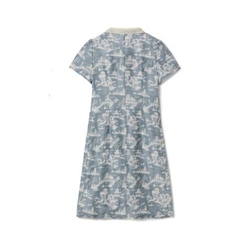 清倉價#9魅JP0A0009清新素雅中裙可開扣裙子連衣裙女2025夏