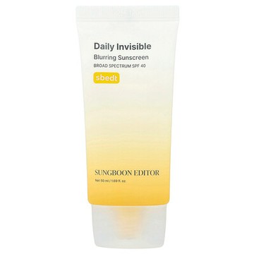 Sungboon Editor, 日常隱形抗曬霜，SPF 40，1.69 液量盎司（50 毫升）