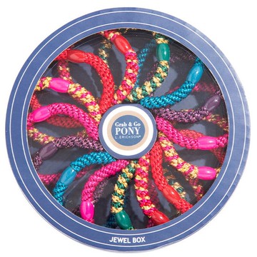 美國 L. Erickson 彈力髮圈-Jewel Box 粗款髮圈 圓盤禮盒 分裝7入/圓盤15入 不咬髮 名牌髮圈＊夏日微風＊｜雙12嘉年華⚡專櫃 美妝 香氛 保養 禮享保養