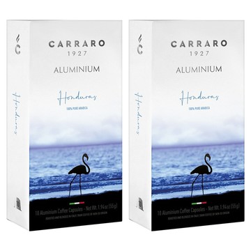 CARRARO 宏都拉斯 HONDURAS 咖啡膠囊 適用Nespresso Original 膠囊咖啡機  5.5g  10個  2盒
