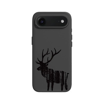 iPhone Air SolidX 黑 - Animal Silhouette / 動物剪影 - 麋鹿2