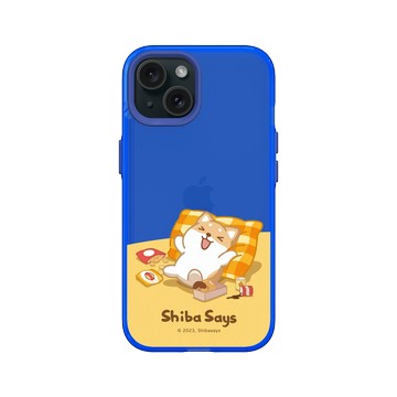 iPhone 15 Clear 激光藍 - 柴語錄 Shiba Says - 在家小確幸