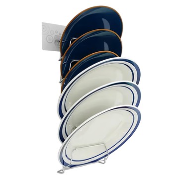 家而適 碟子盤子壁掛架 強力貼壁 廚房浴室適用 安全牢靠  1個