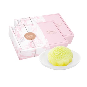 【樂活e棧】花漾蒟蒻冰晶月餅-芭樂口味12顆x2盒(全素 甜點 冰品 水果)(7個工作天出貨)