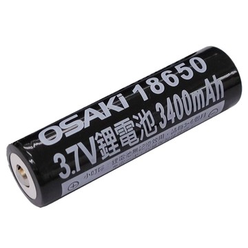 OSAKi 3400mAh 18650 充電式鋰電池  1個  1入
