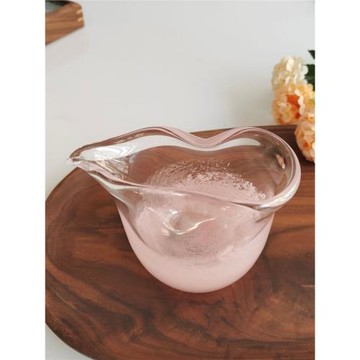 楚天遙琉璃氣泡公道杯水晶分茶器非玻璃耐高溫葫蘆口茶道功夫茶具