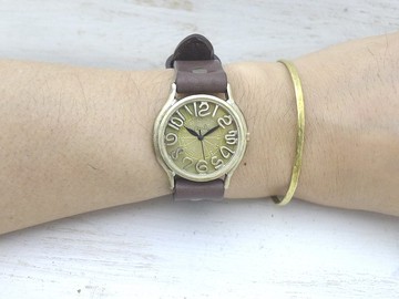 手工手錶'S-WATCH8-B' 33mm Brass（黃銅）浮動指數（207A）