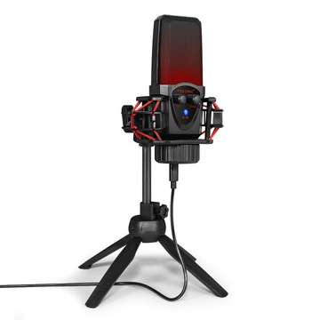 新款S260 RGB游戲麥克風USB電腦桌面錄音電容話筒視頻會議唱歌【Snowbelle優選】