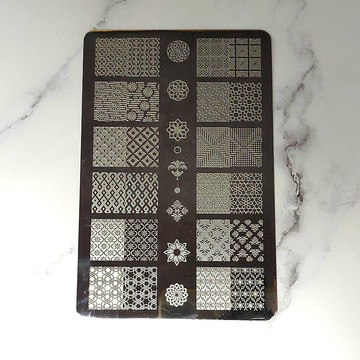 BEnails美甲轉印鋼板 昔日拾光-倚(大方版)BN012-2美甲DIY印花板