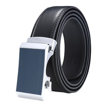 本革職人 真皮自動扣皮帶  115cm  藍色扣頭款