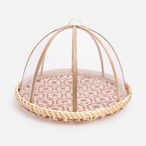 奧可利竹編織罩37x26cm 紅