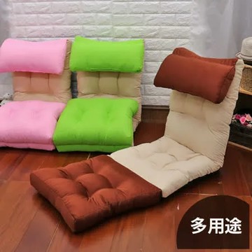 咖啡 WM 釋壓拼色多用途記憶和室椅/簡易沙發床/寬45CM(三色可選)