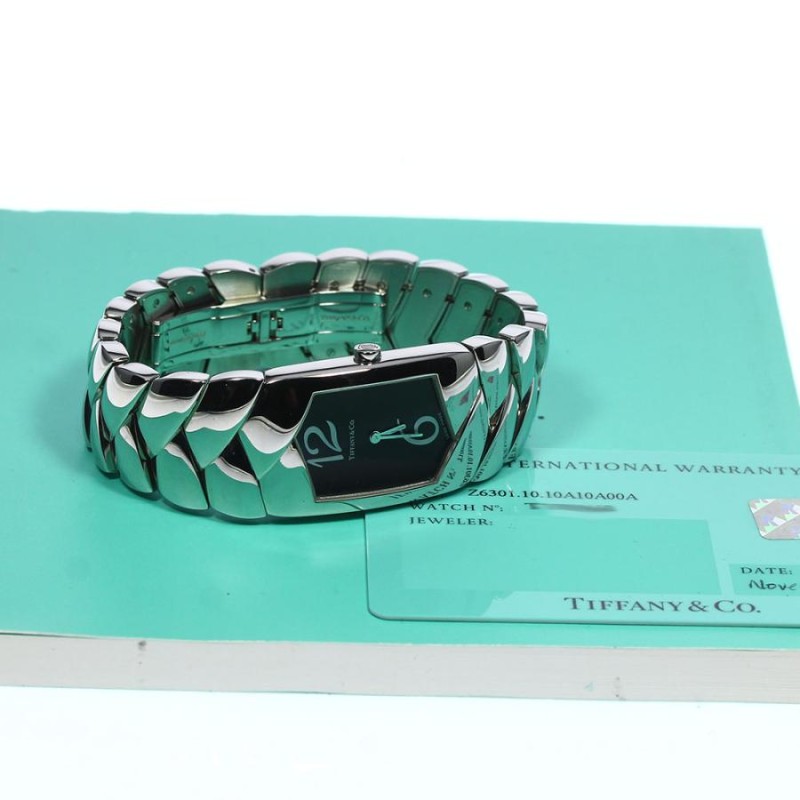 ティファニー TIFFANY&Co. Z6301.10.10A10A00A ティソロ クォーツ レディース 良品 保証書付き_758638