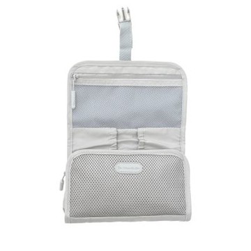 《TRAVELON》扣式3C線材收納包-白金灰-- 線材收納包 隨身收納包