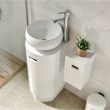 免運 開立發票 洗手盆 浴室鏡櫃 小戶型迷你衛生間浴室柜吊落地柜洗漱洗手洗臉盆公分陶瓷盆 快速出貨