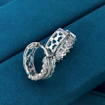 隔日到貨 歐美名牌 紀凡莃 精品 莫桑鑽 水晶 耳釘 耳針 防汗 耳環 不退色E0107