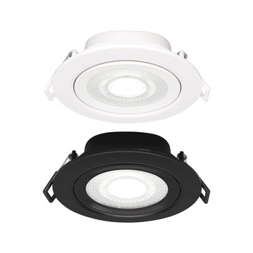 DanceLight 30入組 可調角度LED浩克崁燈 8W坎燈 崁孔 9.5CM 時尚白/貴族黑(白光/黃光/自然光)
