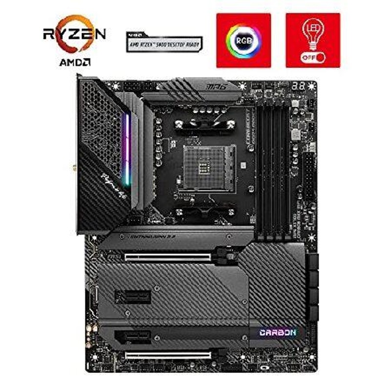 MSI MPG X570S Carbon MAX WiFi Gaming Motherboard (ATX, AMD, Socket