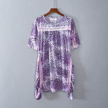 女裝輕薄五分袖寬松圓領T恤衫上衣服顯瘦時尚