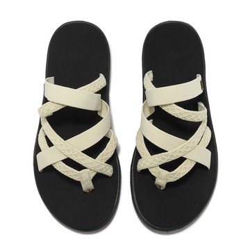 Teva 拖鞋 W Voya Zillesa 女鞋 白 米 黑 再生織帶 快乾 環保 1117032MWSW
