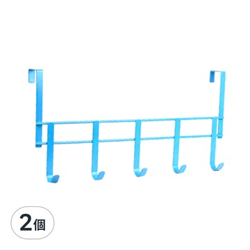 Wisdom 崴絲頓 經典款門後鉤 5鉤  天空藍  2個