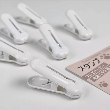貓掌印曬衣夾【貓掌印曬衣夾 1入(滿12入贈獨立包裝)】 衣夾子 曬衣夾 貓掌印 貓腳印 塑膠曬衣夾 零食夾 食品密封夾 固定夾 夾襪子 封口夾 晾衣夾