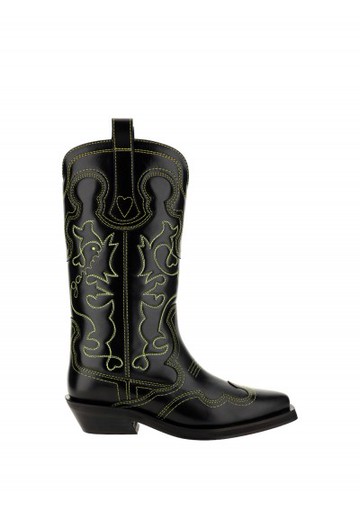 Ganni - Wastern Boots - Womens - Black