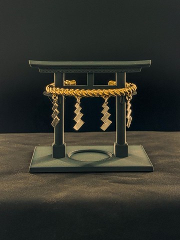 注連繩手環-厚款　鳥居型展示台附送