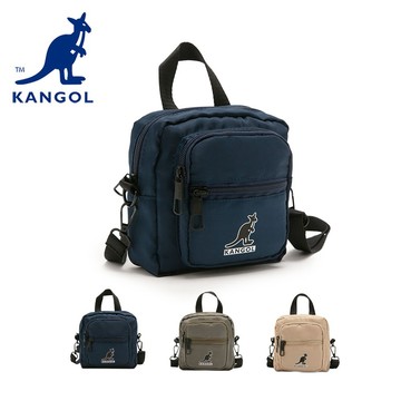 🔜 快速出貨 KANGOL 英國 袋鼠 尼龍多格層小方包 【66251702】 包包  護照包 小方包 CROSS BAG