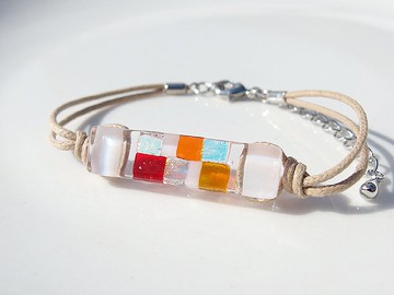 雪玻璃 (Yuki [牡丹雪]) 手鍊 / 腳鍊 [長度、金屬自由選擇] [定做]