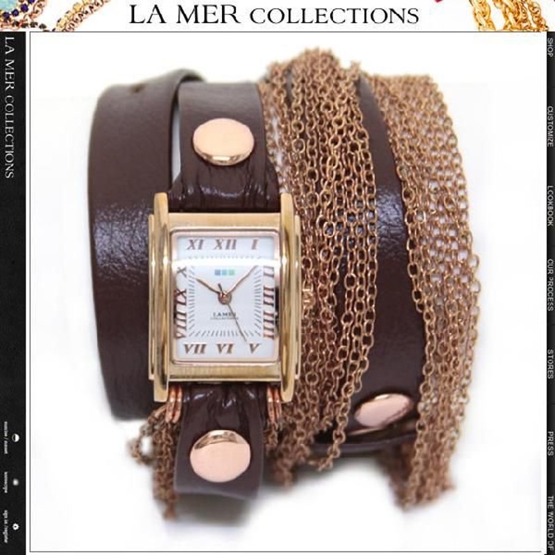 LAMER COLLECTION レザーウォッチレディース - 腕時計