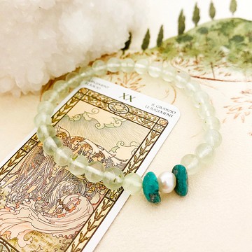 夏之湖 天然礦石 水晶手環