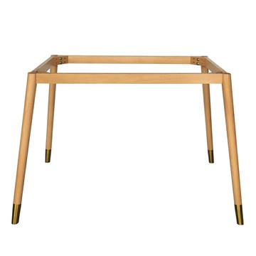 優樂悅~定制家具餐桌學習桌電腦桌實木腿木腳帶框架大尺寸桌子配件櫸木腿