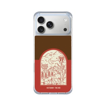 iPhone 17 Pro Max ClearX (MagSafe 兼容) 冰透藍 - KID - 夜宿露營KID