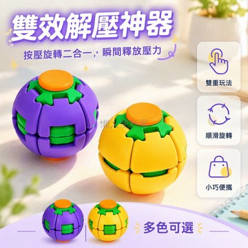 台灣出貨✨ 3D打印指尖陀螺 雙玩法減壓球 按壓旋轉解压玩具 辦公室隨身小物 學生課間解悶神器