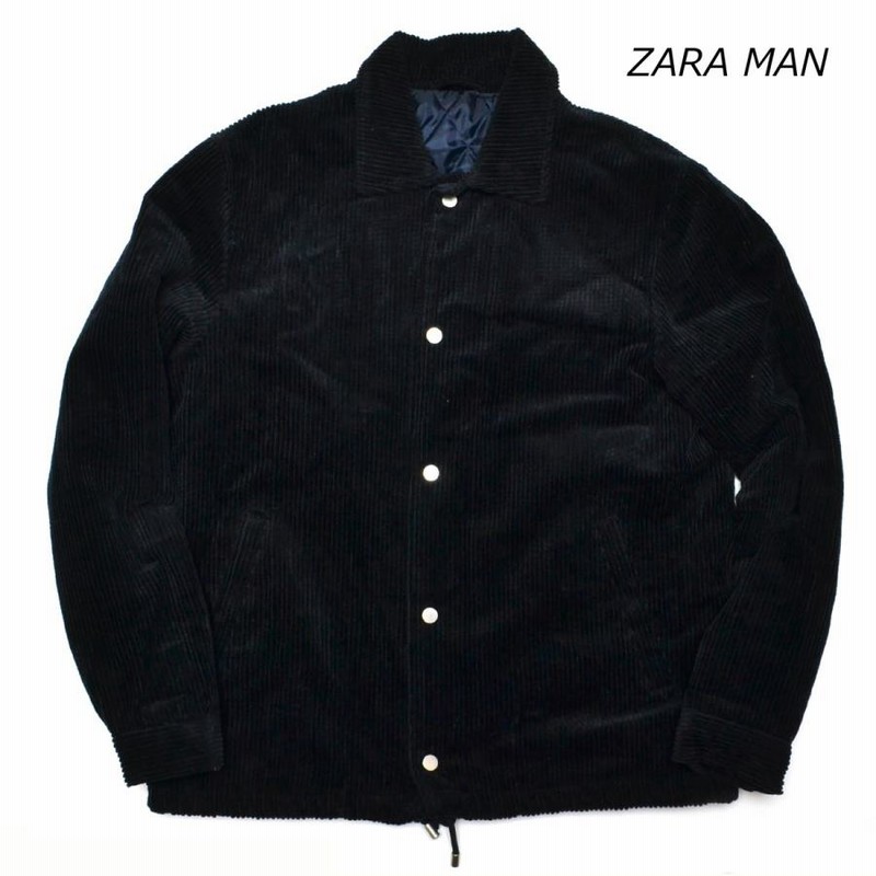 ○ZARA MAN ザラ コーデュロイ コーチジャケット 中綿入 USA S