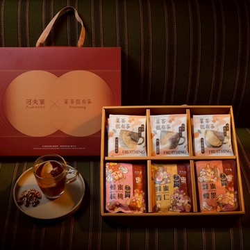 【🎁把健康送給你】菓茶很有事+可夫萊蜂蜜堅果【暖心禮盒】｜提供心意小卡手寫服務