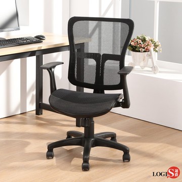 827A 全網弧形坐框辦公椅 四色