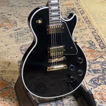 【二手】9成新 Gibson Les Paul Custom 電吉他 雙雙 無搖座 黑金 黑檀木指板