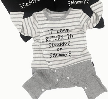 3件入走失親子裝 日本青蛙爬服